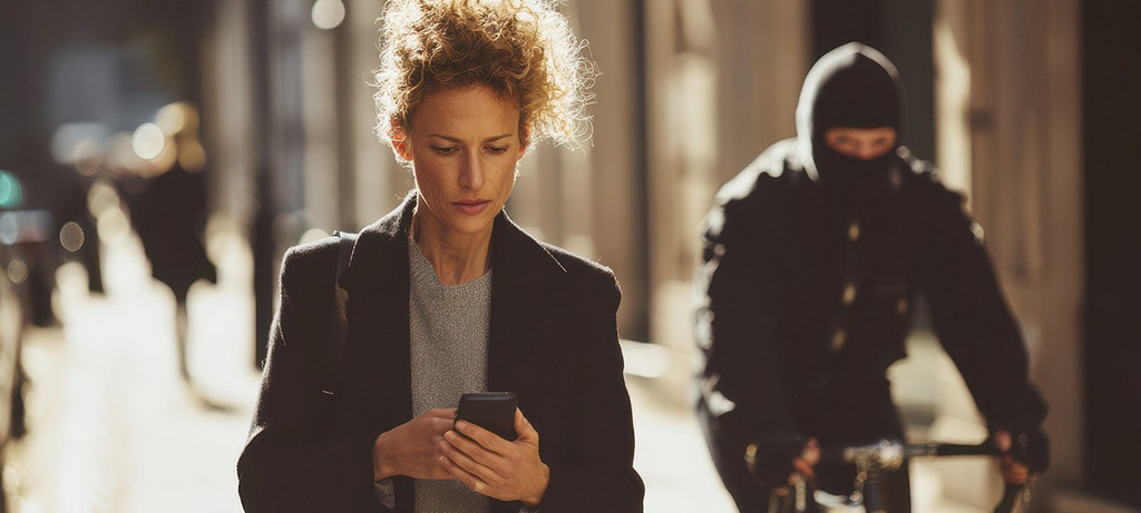 Ein entsperrtes Smartphone lockt Diebe