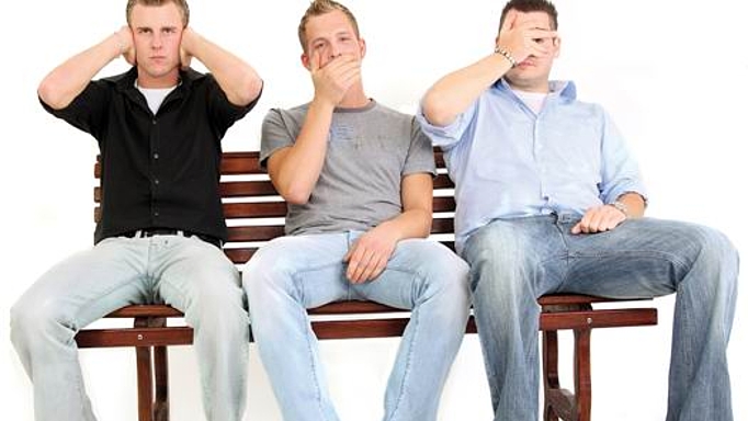 2011_0203_01 Ohne Zivilcourage würden wir nichts hören, sagen oder sehen.