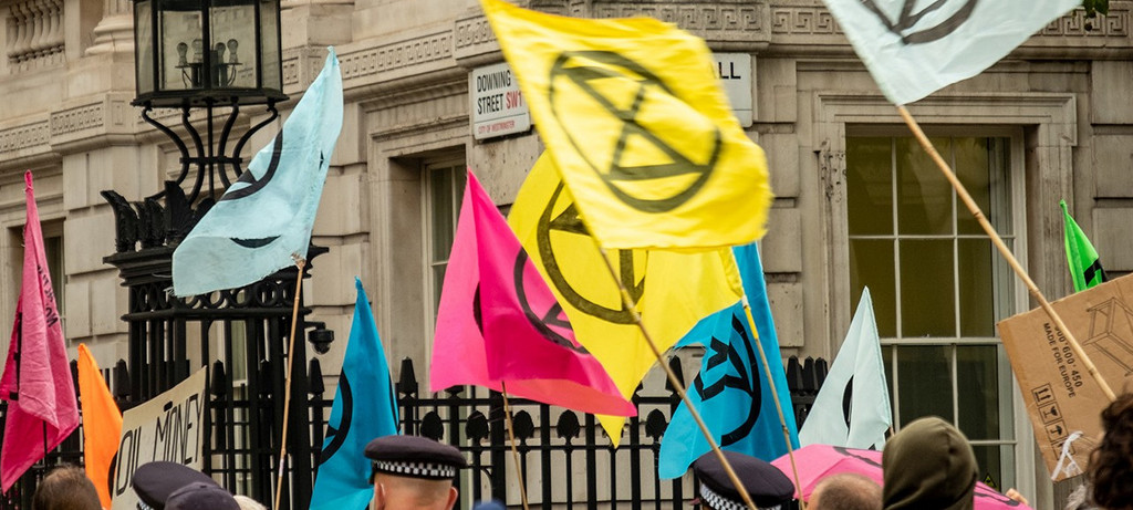 Mit Straßenblockaden kämpft Extinction Rebellion für mehr Umweltschutz
