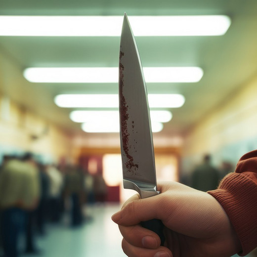 Immer häufiger kommt es in Schulen zu Gewalttaten, bei denen ein Messer eingesetzt wird