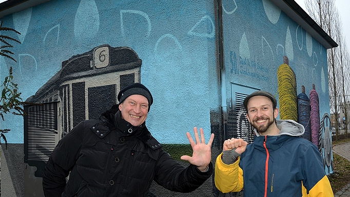 Die 50. Graffiti-Station wurde an der Prinzstraße gestaltet
