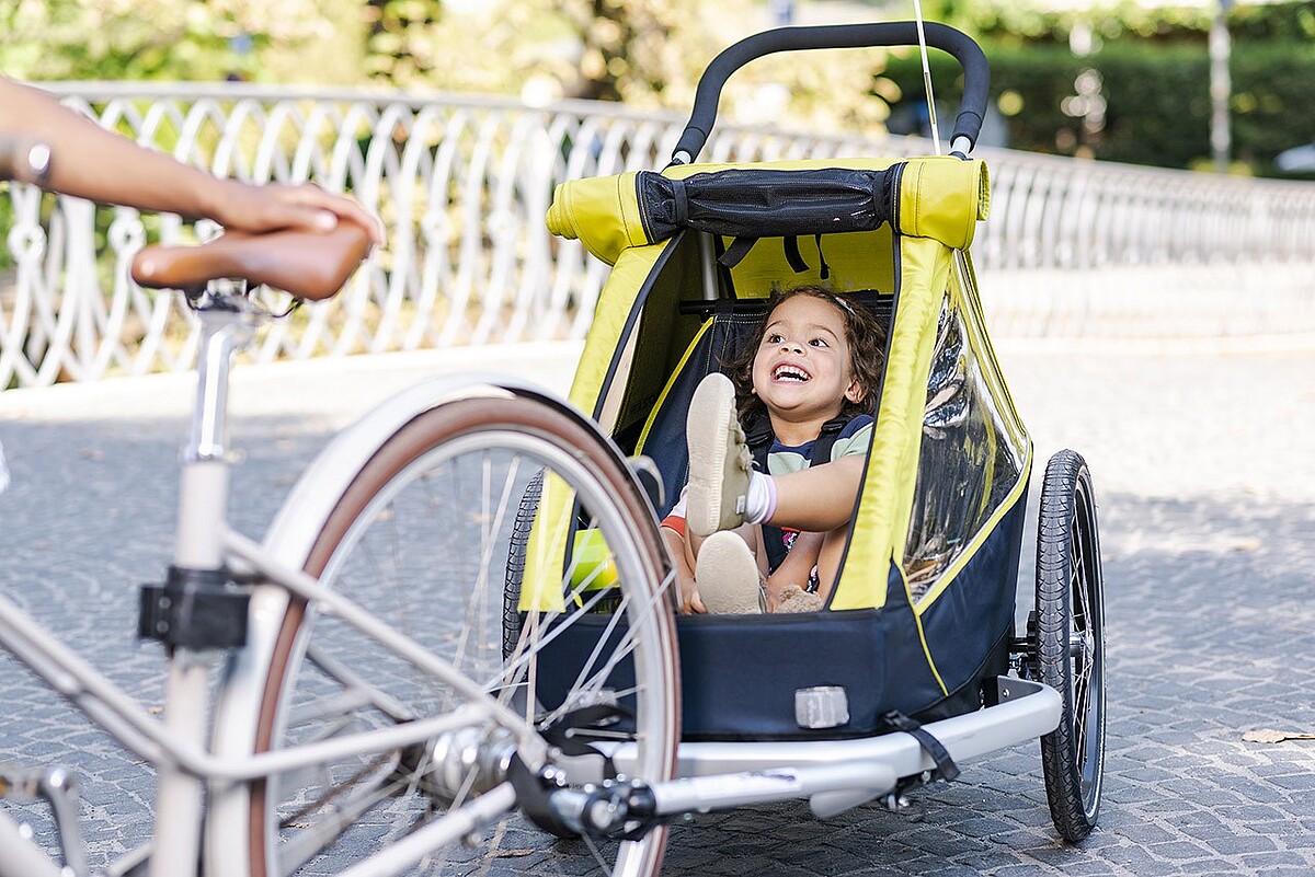 Mit kleinen Kindern auf dem Rad