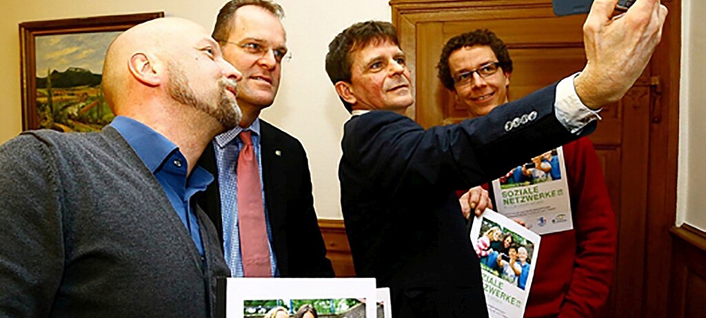 Das Team rund um den Projekttag „Soziale Netzwerke“