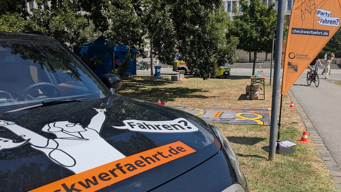 Kurz vor den Sommerferien rückt das „Check, wer fährt!“-Mobil an