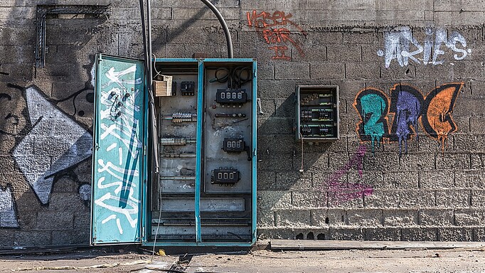 2018_0114_01 Illegale Graffiti sind eine der häufigsten Formen von Vandalismus